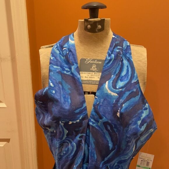 Michael Kors Surf Blue Fit & Flare dress - Picture 6 of 6